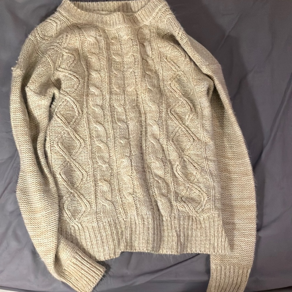 Tan sweater worn only once